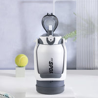 Straw 316 Stainless Steel Outdoor Sports Water Bottle