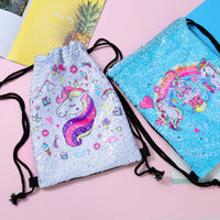 Backpack children cartoon drawstring school bag