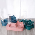 Non-slip Oblique Mouth Plastic Cat Bowl