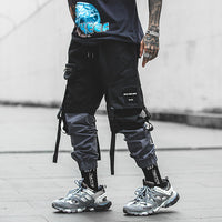 Multi-pocket drawstring sweatpants