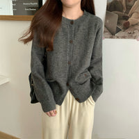 Long Sleeve Women's Knitted Cardigan Top