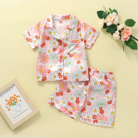 Pajamas Suit Short Sleeve Shorts Suit