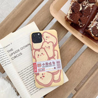 Bear Toast Cartoon Phone Case