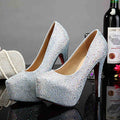 Plus Size Crystal 14cm Super High Heels