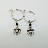 Yunnan High Altitude Tibetan Antelope Round Ring Earrings