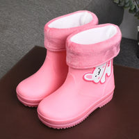 Removable Cartoon Giraffe Rain Shoes Boys And Girls Animal Pattern Rain Boots