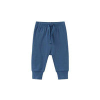 0-1-2-year-old baby's solid color band mouth casual pants