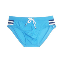 Cross Border Simple Side Striped Triangle Swimming Shorts