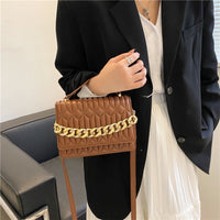 Fashion Rhombic Chain Slung One Shoulder Bag