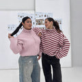 Womens Round-Neck Sweater Coat For Autumn And Winter Warm And Casual