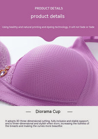 Large Size Thin Wireless Underwear Push Up Non-magnetic Bra