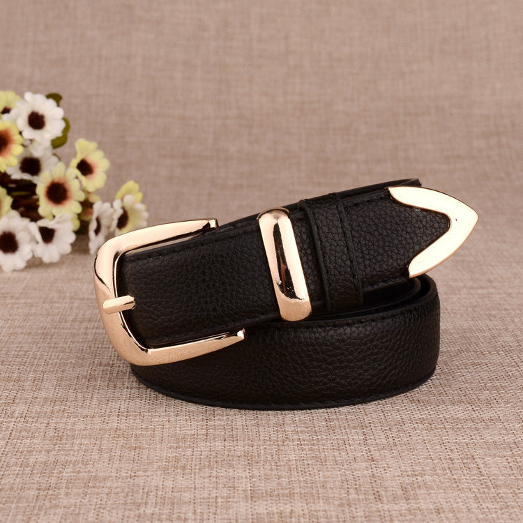 Women's Paint Alloy Buckle Pant Belt