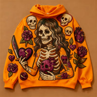 Fashion Casual Printed Polyester Sweater