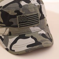 Cross-border Fashion Camouflage Pattern National Flag Baseball Cap, Soft-top Baseball Cap, Truck Driver's Flat Cap
