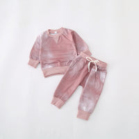 Tie-dye Sweater Pants Children's Suit
