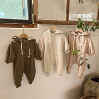 Long Sleeved Hoodie With Zipper For Baby Jumpsuit