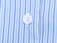 Spring And Summer Poplin Stitching Stripe Long Sleeves Shirt