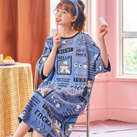 Cute Striped Womens Short-sleeve Loungewear With Color-blocking