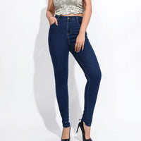 High Waist Slimming And Tight High Stretch Large Size Hip Lifting Skinny Jeans