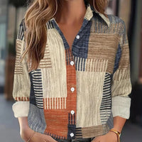 Color Block Long Sleeve Shirt