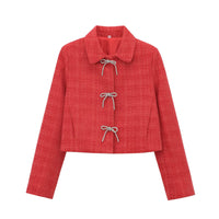 Graceful And Fashionable Round Neck Single-breasted Solid Color Coat
