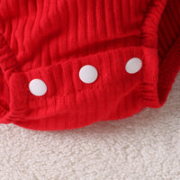 Girl's Santa Claus Printed Skirt Romper
