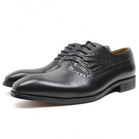 Fashion Top Layer Cowhide Business Leather Shoes