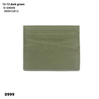 Leather Oil Edge Oblique Thin Bank Card Holder Soft Cowhide Document Package