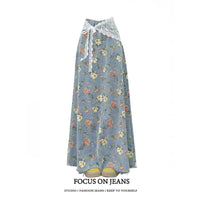 New High Waist Design Sense High Waist Swing Dress Mid-length Skirt
