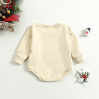 Boys And Girls Baby Christmas Letter Triangle Rompers