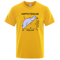 Hippotenuse Opposite Adjacent Funny Printed Men Women T Sh