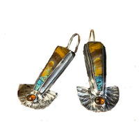 Vintage Geometric Enamel Earrings For Women