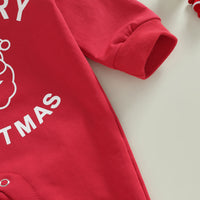 Fluffy Christmas-inspired Casual Baby Suit