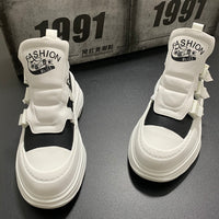 Men's Casual Shoes With Thick Soles And High Top