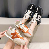 New Low-cut Fashion Color Block Platform Shoes