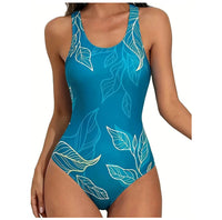 Womens Printed Bikini With A Sexy Open-back Design