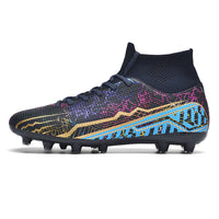 High-top Youth Spike Turf Soccer Shoes