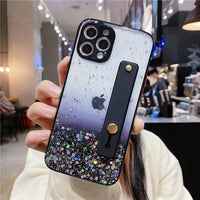 Mobile Phone Case Epoxy Glitter 11pro Gradient Fine Hole Transparent Case