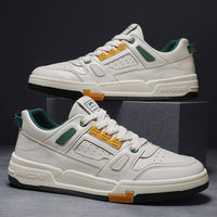 Youth Summer Leather Fashion Colorblocking Casual Shoes