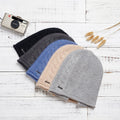 New twist solid color knitted hat, winter outdoor warm rabbit