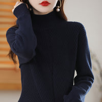 Women's Thickened Half-high Collar Cotton Long-sleeved Bottoming Sweater