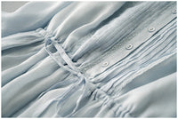 Mid-length Blue Forest-style Base Skirt Elegant Fairy Dress