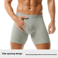 Comfortable Youth Men's Boxer Briefs Antibacterial Open Breathable