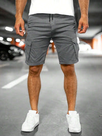 Fashion Personality Men's New Woven Five-point Pants