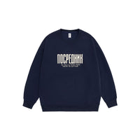 American Letter Print Couple Loose Top