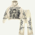 Fashion Casual Printed Polyester Sweater