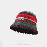 Retro Color Handmade Knitted Fisherman Hat