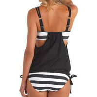 Ladies Popular Casual Striped One-piece Bikini