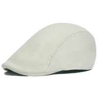 Vintage Pu Leather Solid Beret Cap