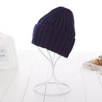 Lovers knitted hat candy color